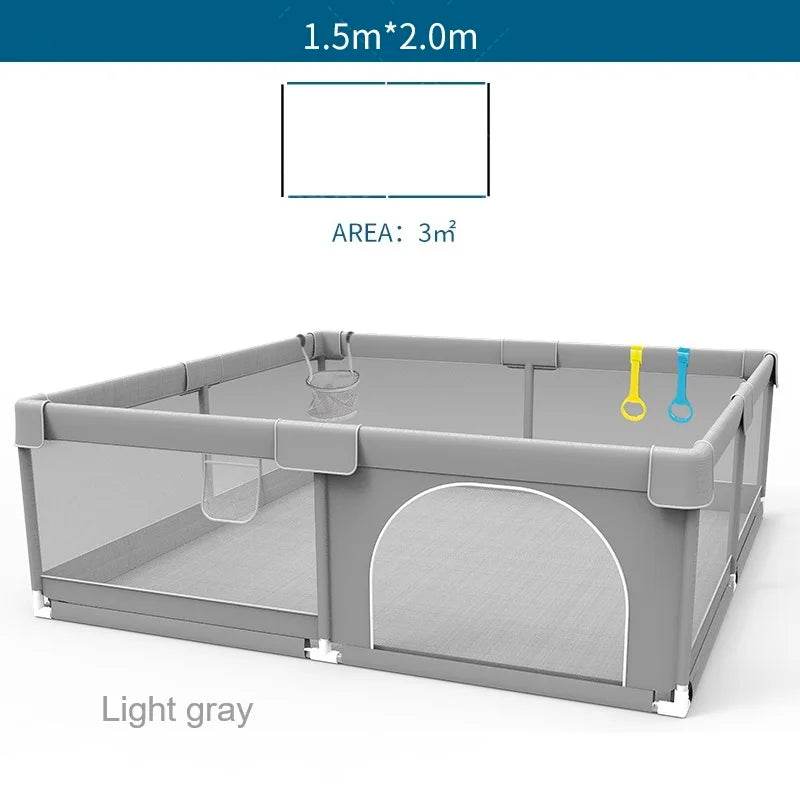 Little Gigglers World Baby PlayPen Safety Barrier Wonderland with Pull Ring Child Fence