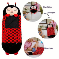 Soft Toddler Sleeping Bag with Pillow – Cozy, Portable & Washable Nap Mat