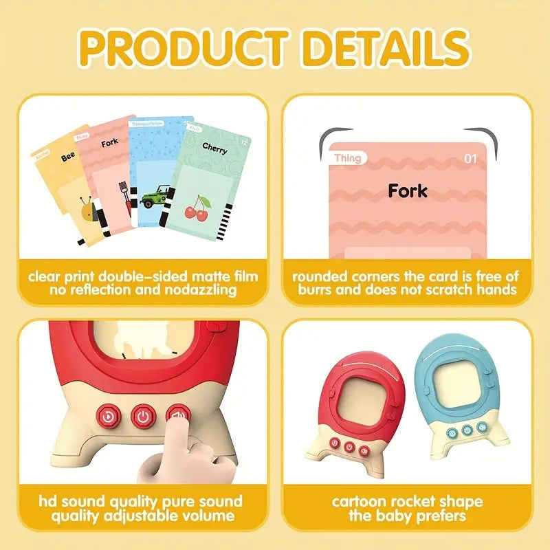Speech Therapy Flash Card Device for Toddlers and Preschoolers