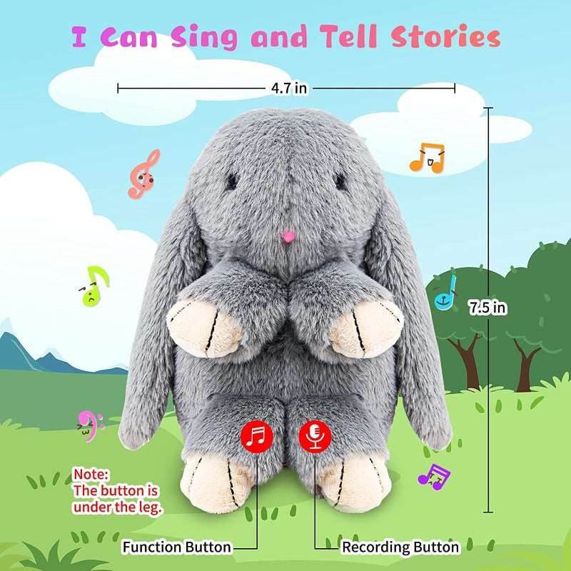Talking Stuffed Rabbit Toy – Adorable Plush Bunny That Repeats What You Say | Perfect Gift for Kids