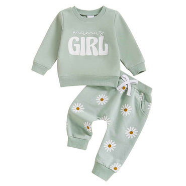 LGW Children’s Letter Sweater & Plaid Trousers Set
