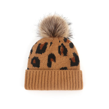 Little Gigglers World Leopard Print Children's Knitted Hat