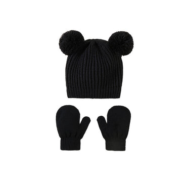 Little Gigglers World Cute Kids Knitted Hat and Gloves Set