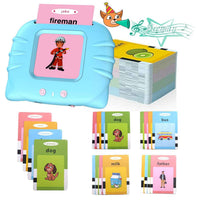 Talking Flash Cards for Toddlers 1-4 Years Old, Language Learning & Montessori Learning Tool, Pocket Speech Therapy Device, Children's Sensory Educational Toy